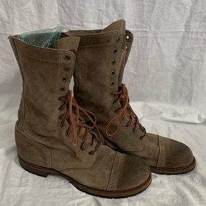 Vintage America Leather Lace Up Boots Union Made